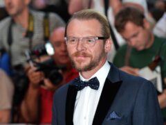 Hollywood actor Simon Pegg said it is a “disgrace” that soldiers in the Queen’s Guard are “still parading around with the fur of bears who were gunned down” (PA)