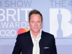 Kiefer Sutherland arriving at the Brit Awards 2020 held at the O2 Arena, London (Ian West/PA)