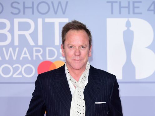 Kiefer Sutherland arriving at the Brit Awards 2020 held at the O2 Arena, London (Ian West/PA)