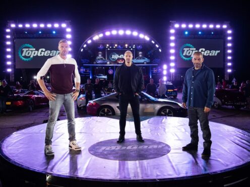 Top Gear hosts Freddie Flintoff, Paddy McGuinness and Chris Harris (BBC/PA)