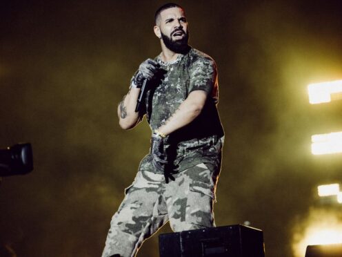 Handout photo issued by LD Communications of Drake making a surprise appearance at Wireless Festival in London on Friday. The Canadian rap superstar, 34, appeared on stage alongside headliner Future and the pair performed a five-song set including the live debut of their collaboration Way 2 Sexy. Issue date: Saturday September 11, 2021.
