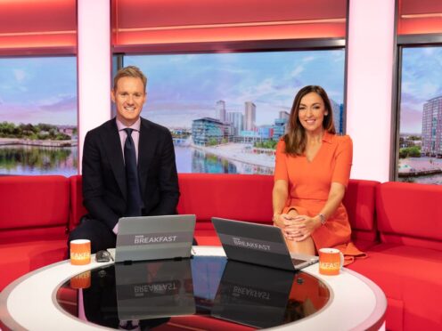 Dan Walker with BBC Breakfast co-presenter Sally Nugent (BBC/PA)