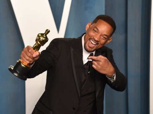 Will Smith attending the Vanity Fair Oscar Party (Doug Peters/PA)