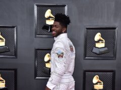 Music stars spare no expense at the Grammy awards red carpet in Las Vegas (Jordan Strauss/AP)