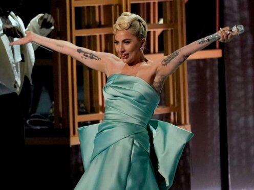 Lady Gaga received a standing ovation from the Grammys audience after delivering a tribute to her collaborator Tony Bennett (Chris Pizzello/AP)