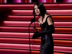 Olivia Rodrigo has claimed her second major award of the night at the Grammys – best pop vocal album for her debut Sour (Chris Pizzello/AP)