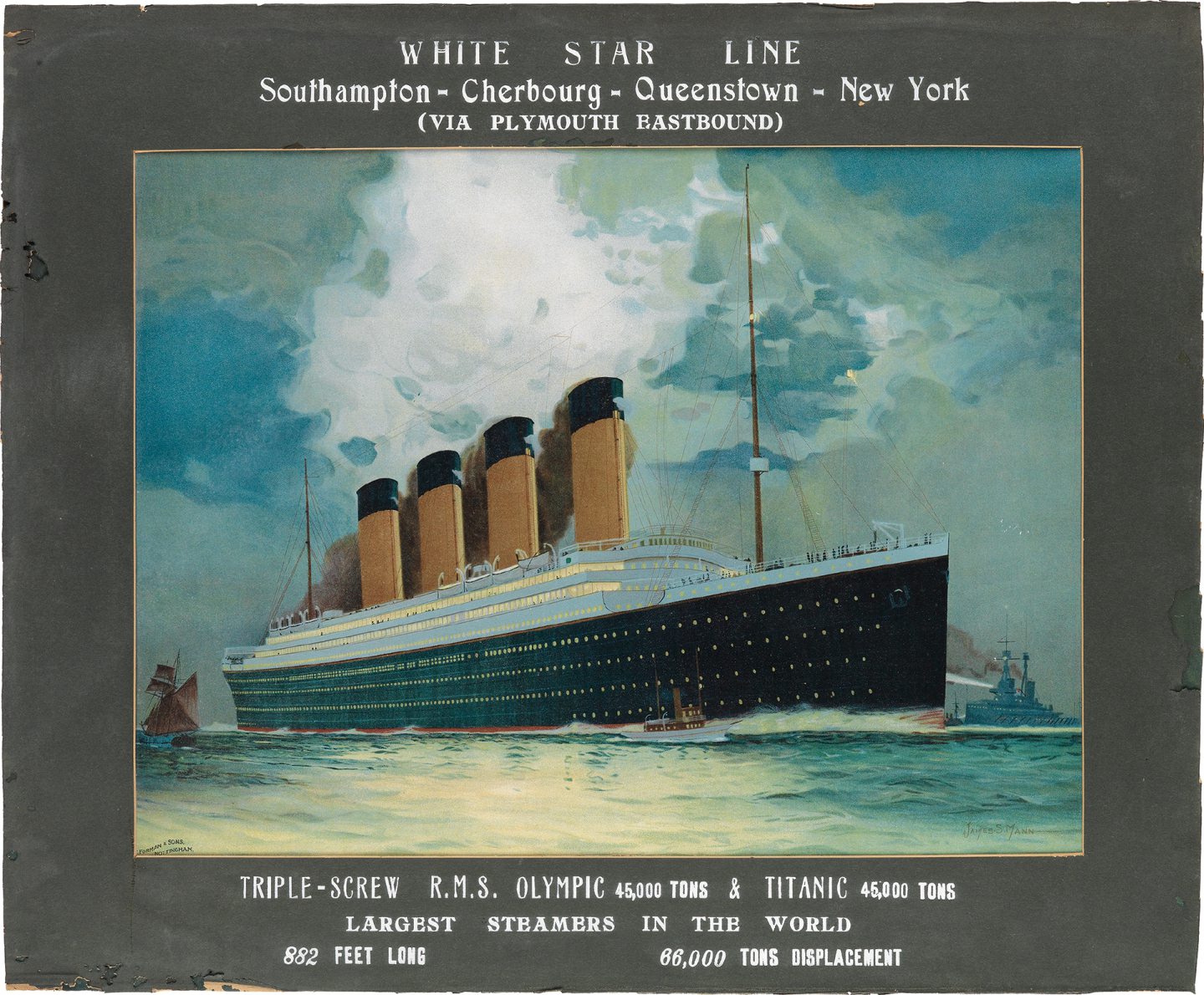 A White Star Line Titanic poster
