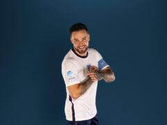Liam Payne poses in a Soccer Aid for UNICEF football kit for the launch of Soccer Aid 2022 (Soccer Aid/PA)
