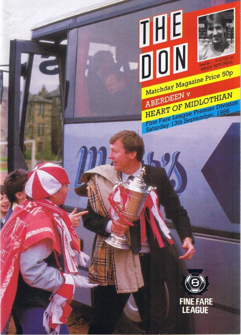 Alex Ferguson meets his fans shortly before he left Aberdeen in 1986.