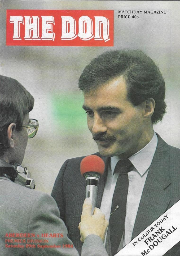 Aberdeen legend Willie Miller on the cover of the one of the legendary programmes.
