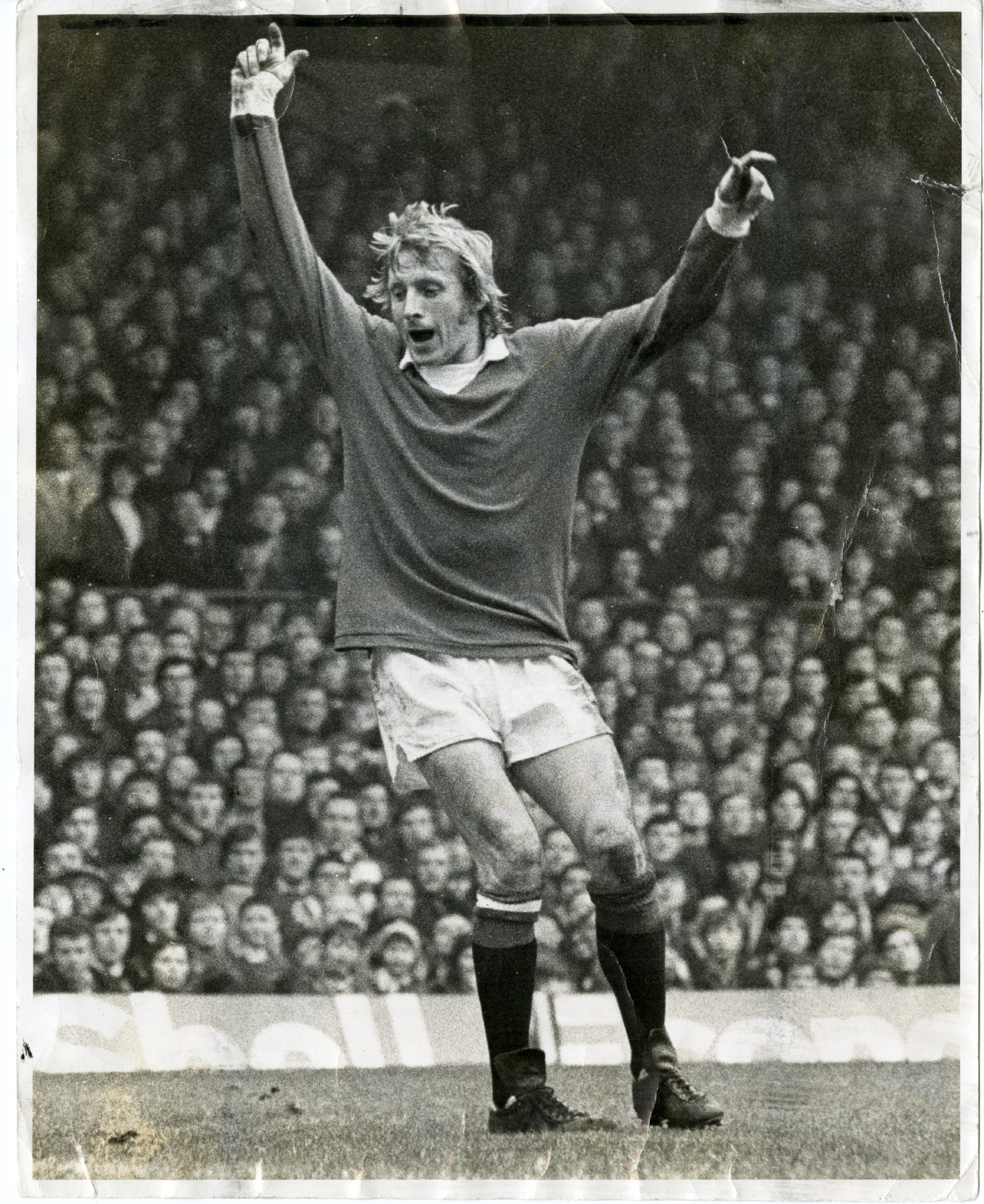 Denis Law in action for Manchester United in 1972.