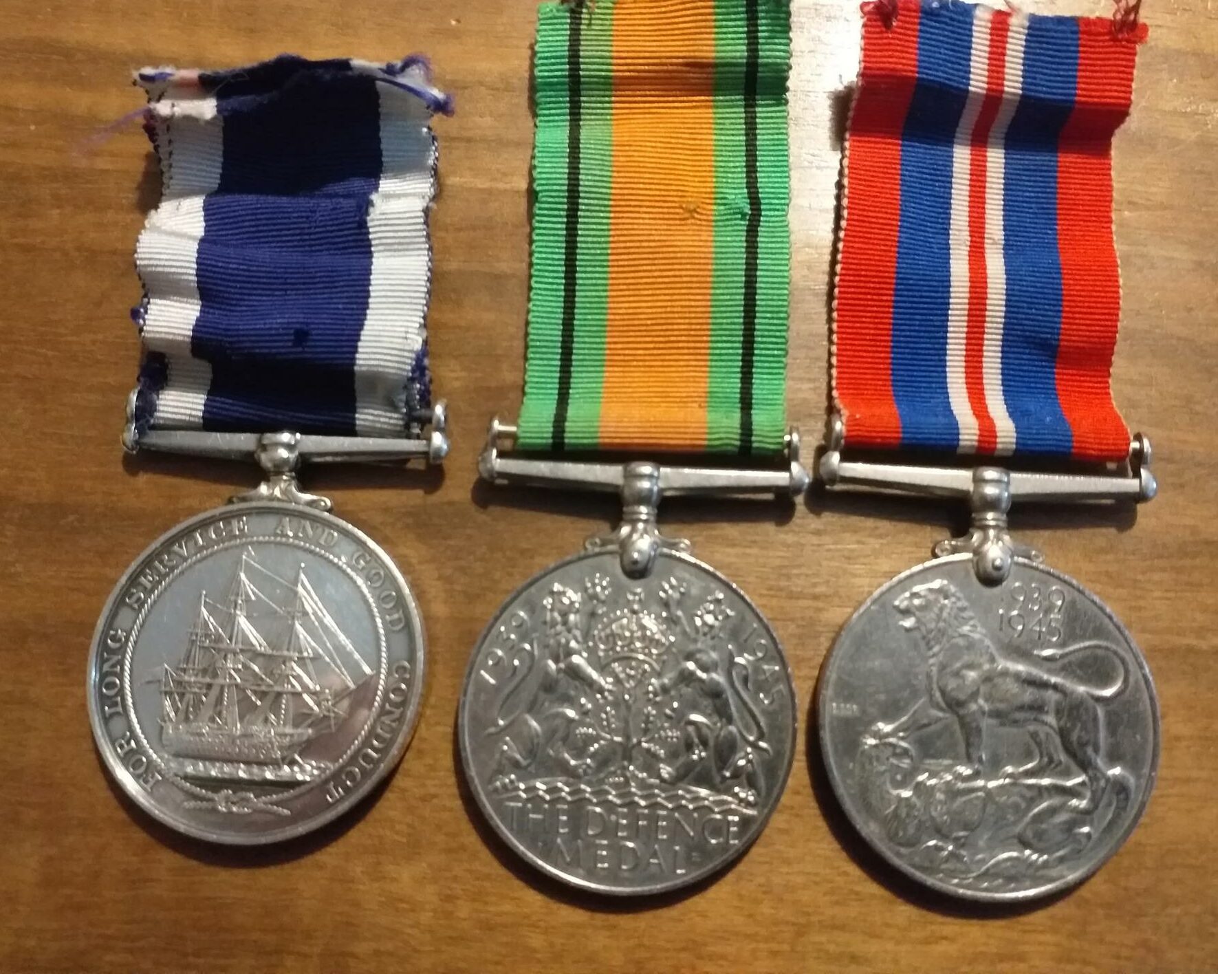 Janet Ramsay's service medals.