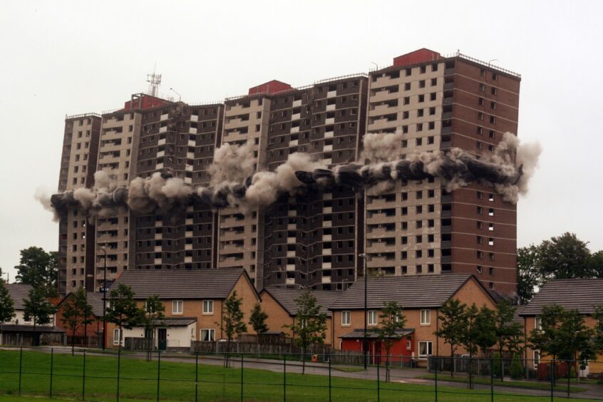 The demolition of the final Ardler multi took place 15 years ago.