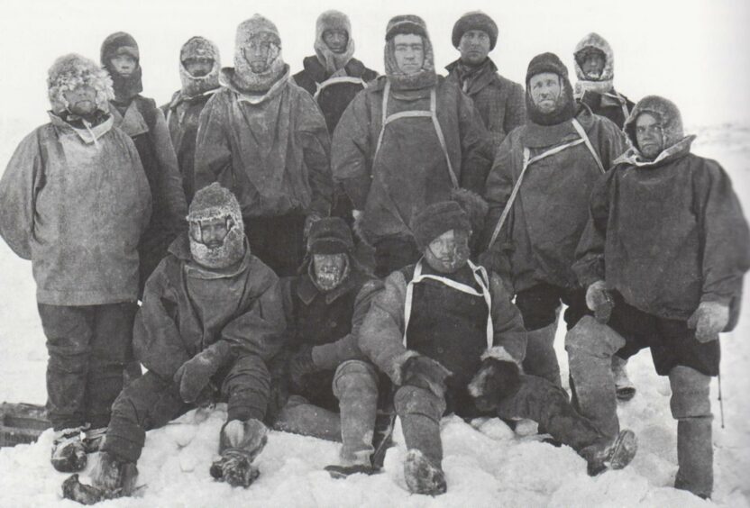 The crew of the Nimrod in 1908.
