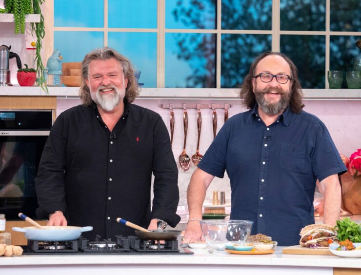 The Hairy Bikers - Si King and Dave Myers on This Morning TV show.