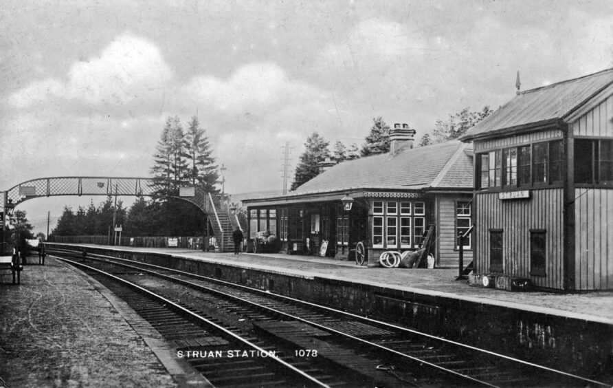 Struan station also opened in 1863, but was a victim of the Beeching cuts.