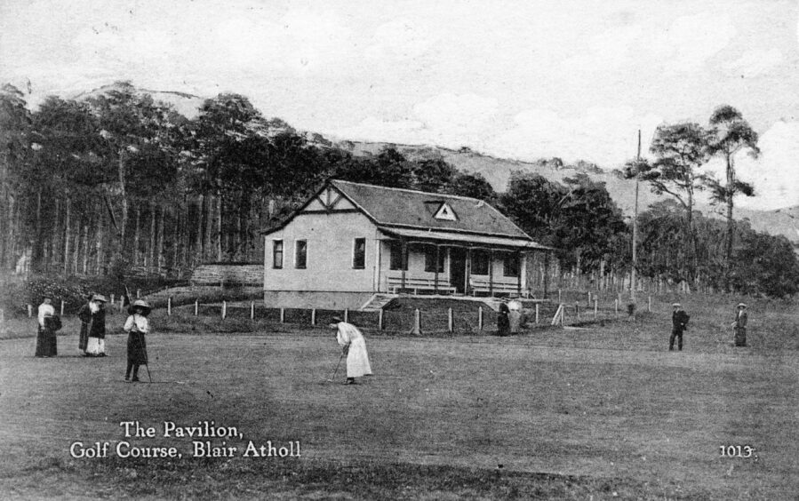 Women golfers enjoyed playing at Blair Atholl in the Edwardian era.