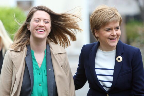 Jenny Gilruth and Scotland's First Minister Nicola Sturgeon
