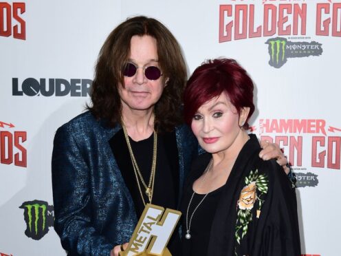 Sharon Osbourne has thanked fans for their support after her husband Ozzy was diagnosed with Covid, revealing the rocker is ‘on the mend’ (Ian West/PA)