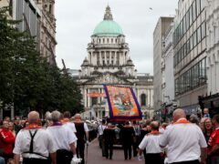 Bandsmen and Orange Order members will take to the streets of the city on Saturday to celebrate the centenary of Northern Ireland (Brian Lawless/PA)