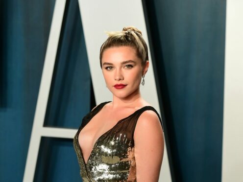 Florence Pugh urges fans to think about what they write online following rumours (Ian West/PA)