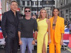 Judges David Walliams, Simon Cowell, Amanda Holden and Alesha Dixon arrive for Britain’s Got Talent (Jonathan Brady/PA)