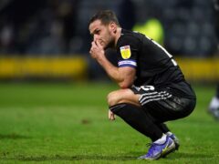 A man has been arrested on suspicion of assault after Sheffield United captain Billy Sharp was apparently attacked when Nottingham Forest fans spilled on to the pitch at the end of the Sky Bet Championship play-off semi-final (Nick Potts/PA)