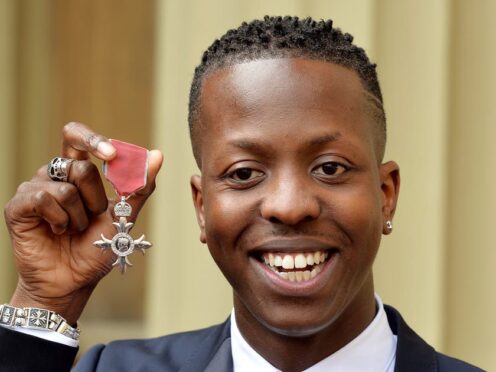 Jamal Edwards after being made a Member of the British Empire (John Stillwell/PA)