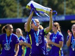 Chelsea became Women’s Super League champions for the third successive season on Sunday (Adam Davy/PA)