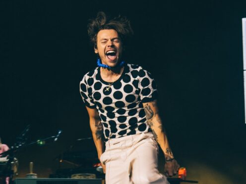Harry Styles has continued his run of success after topping the UK album and singles charts with his new album. (Lloyd Wakefield/Dawbell/PA)