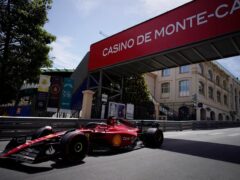 Charles Leclerc starts Sunday’s Monaco Grand Prix from pole position (Daniel Cole/AP)