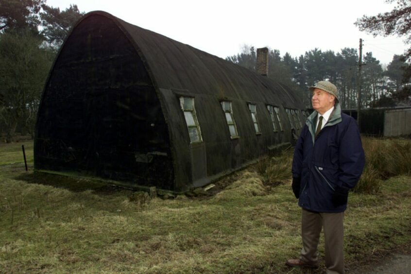 Laurie Rogers at the former military base at Montreathmont.