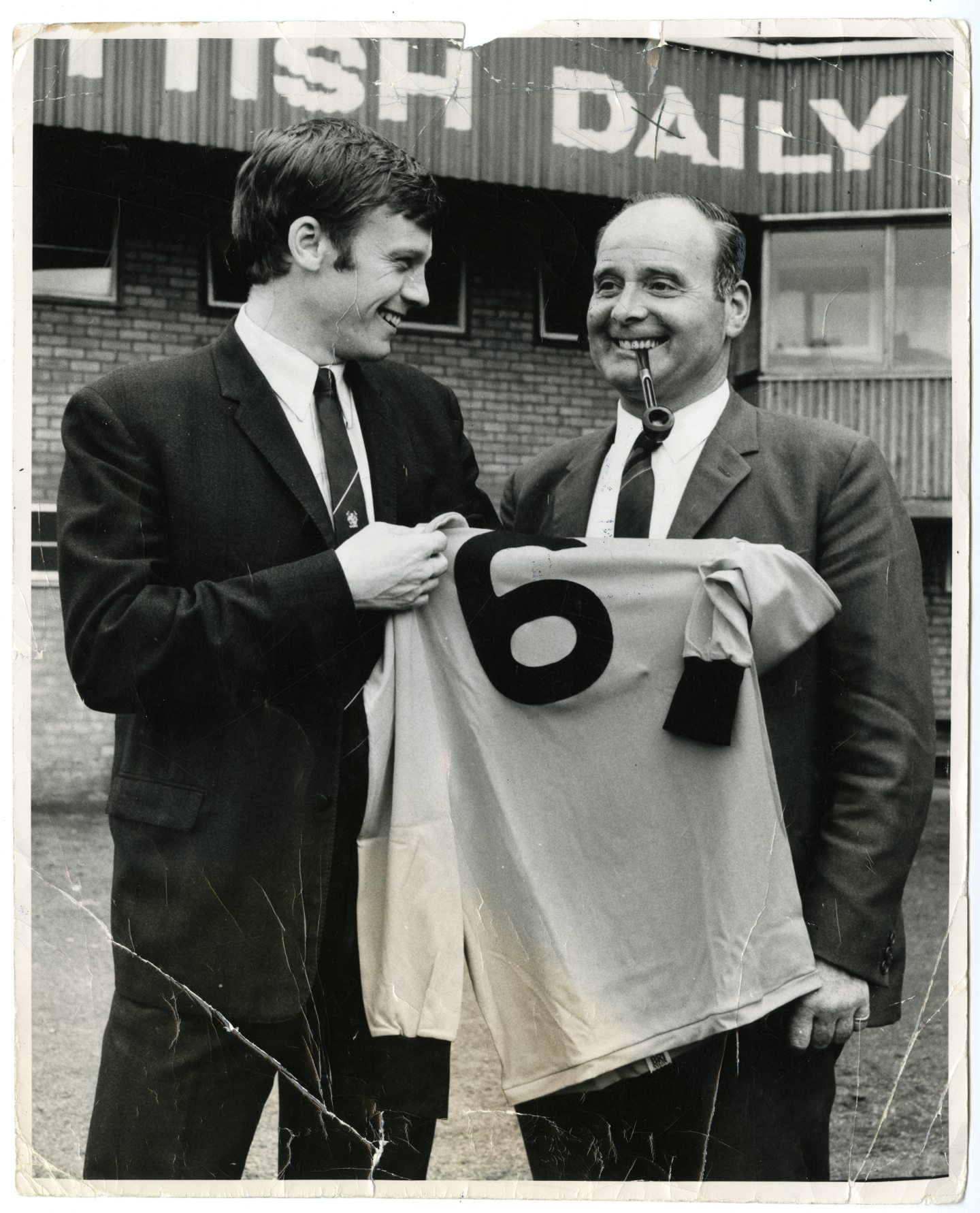 Dundee United manager Jerry Kerr, right, in July 1969.
