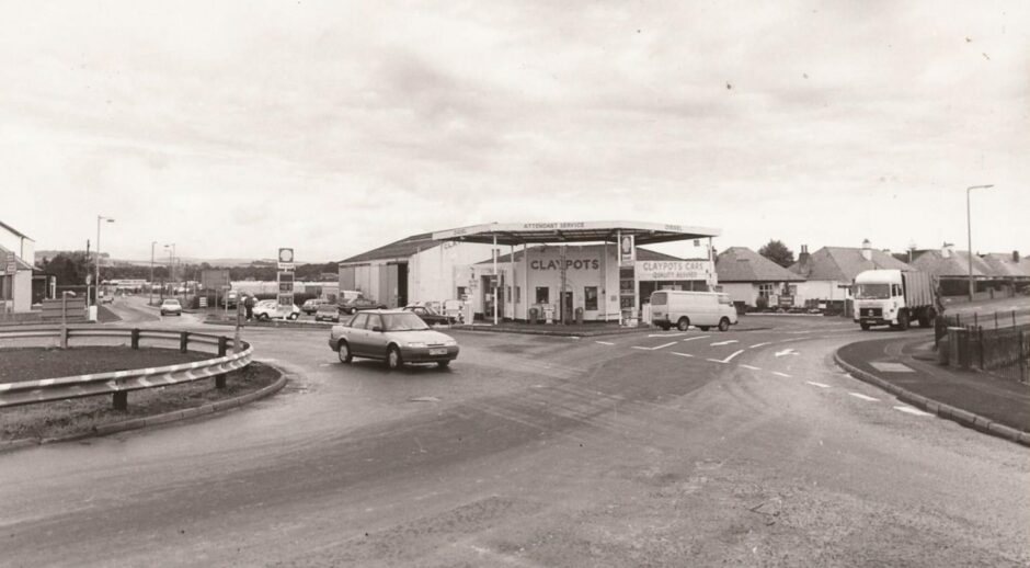 The Claypotts junction on A92 out of Dundee towards Arbroath was a very different place when there was a circle.