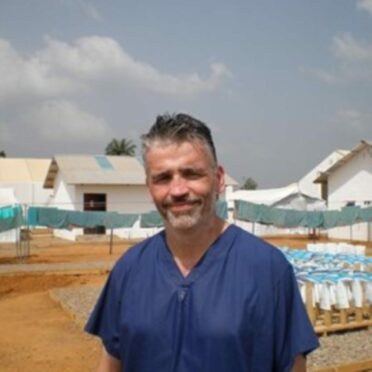David Anderson during the Ebola response in Sierra Leone.