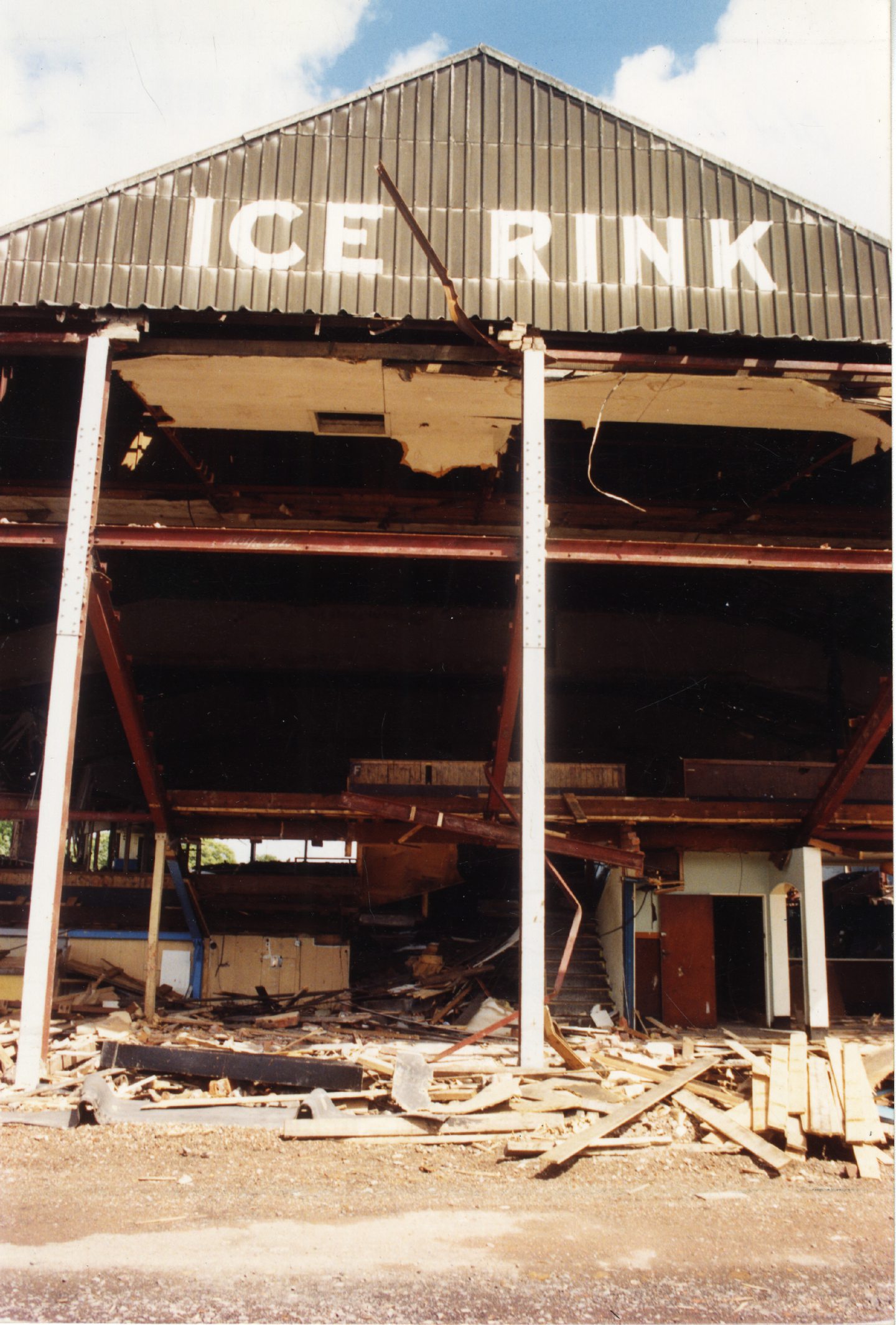 The Kingsway rink started to be pulled down in 1990. Image: DC Thomson.