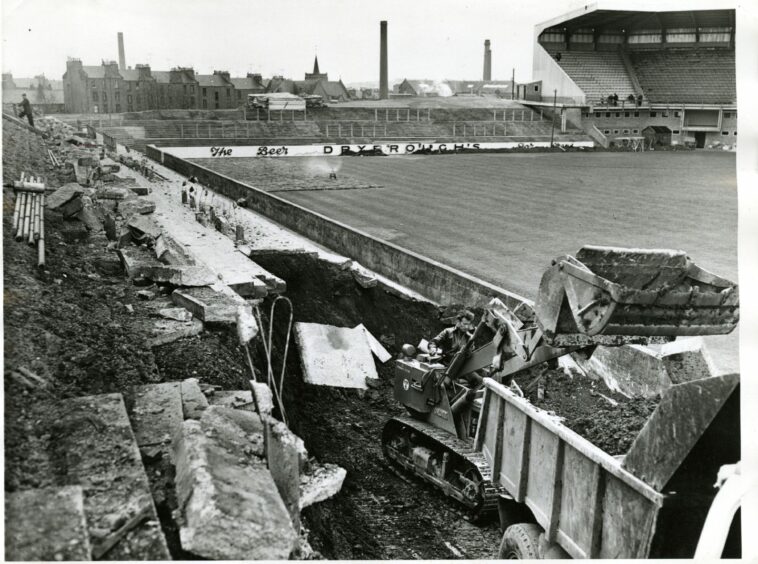 There was also work taking place on the opposite side of the ground during the summer of 1962.