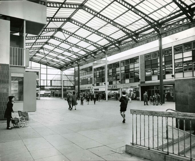 The glazed roof in 1967.