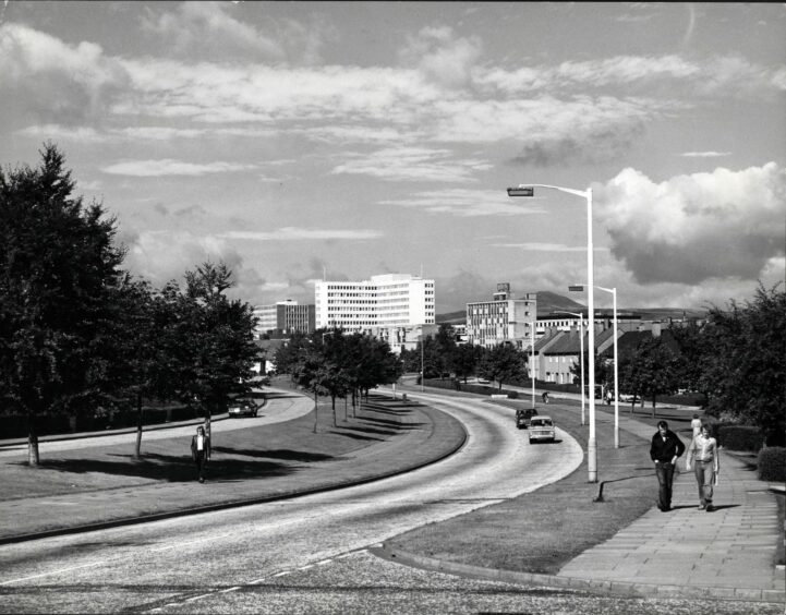 Soon the tower blocks defined the Glenrothes skyline, as the image from the 1970s shows.