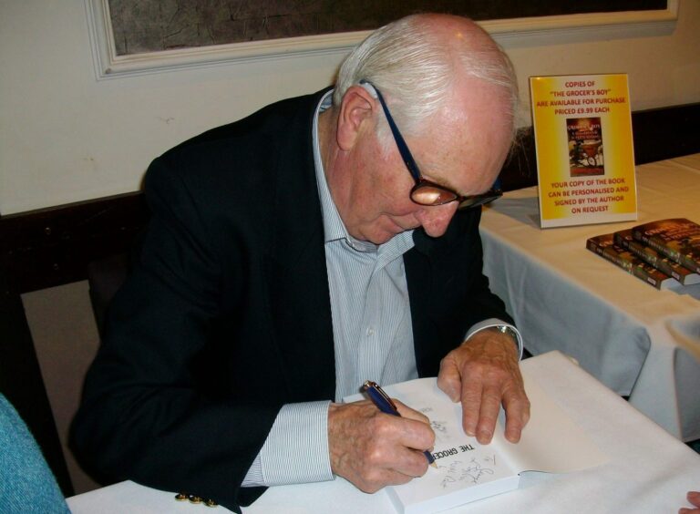 Mr Murray at his first book signing in 2018.