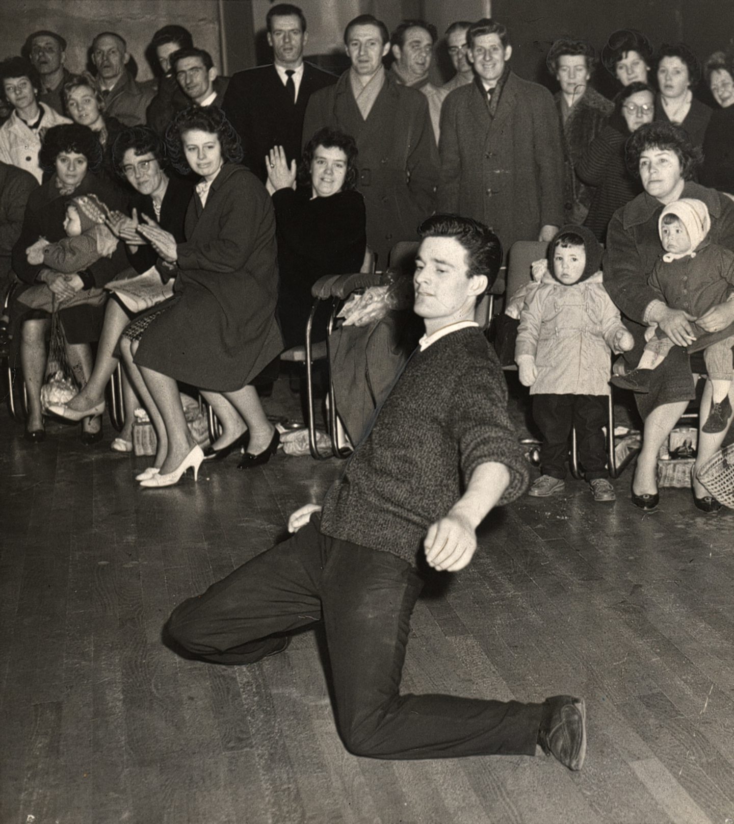 Bobby Cannon puts on the style during a Twist marathon at the JM Ballroom back in 1962. Image: DC Thomson.