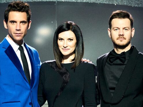 Eurovision hosts Mika, Laura Pausini and Alessandro Cattelan (Giulio Rustichelli/Eurovision)