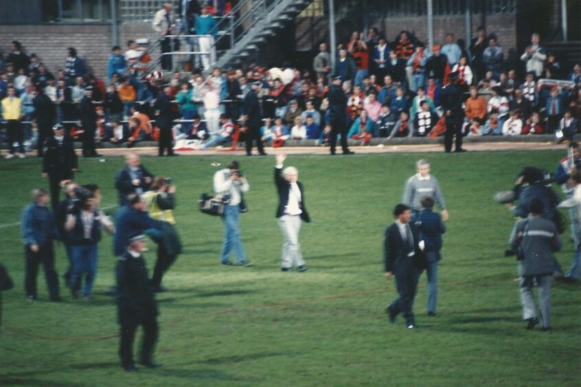 The fans demanded that managerial genius Jim McLean came out and took a bow.