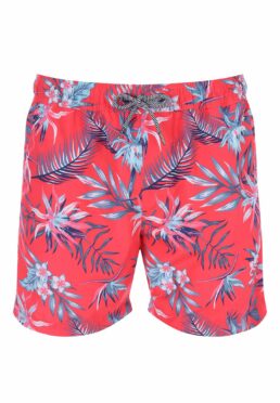 Men's pink leaf print swim shorts, £10, Peacocks.