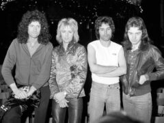 Brian May, Roger Taylor, Freddie Mercury and John Deacon in London in 1977 (PA)