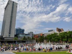 Piccadilly Gardens in central Manchester. The Resolution Foundation claimed Manchester would need tens of billions in investment and 300,000 extra workers to close the gap with London (Anthony Devlin/PA)