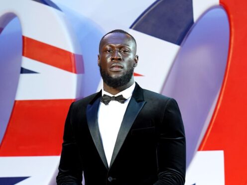 Stormzy attending the World Premiere of No Time To Die, at the Royal Albert Hall in London. Picture date: Tuesday September 28, 2021.