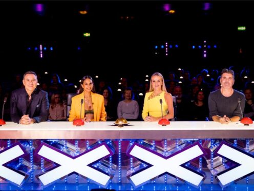 Undated ITV handout photo of Britain’s Got Talent judges (left-right) David Walliams, Alesha Dixon, Amanda Holden and Simon Cowell on the first day of the auditions at the London Palladium, for a brand-new series of Britain’s Got Talent, which will return to our screens in spring, on ITV. (Guy Levy/ITV)