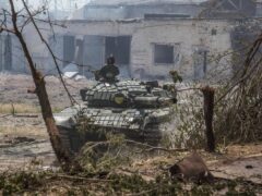 There has been heavy fighting in the Luhansk region (AP)