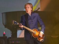 Sir Paul McCartney playing the Glastonbury Festival 2022 (Yui Mok/PA)